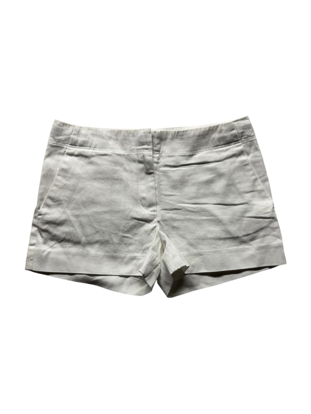 Crewcuts Girls White Chino Shorts Size 10 Classic Preppy Cotton